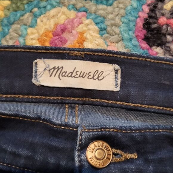 Madewell 10" High Rise Skinny Jeans Hayes Wash Blue Women's 26 - Picture 5 of 9